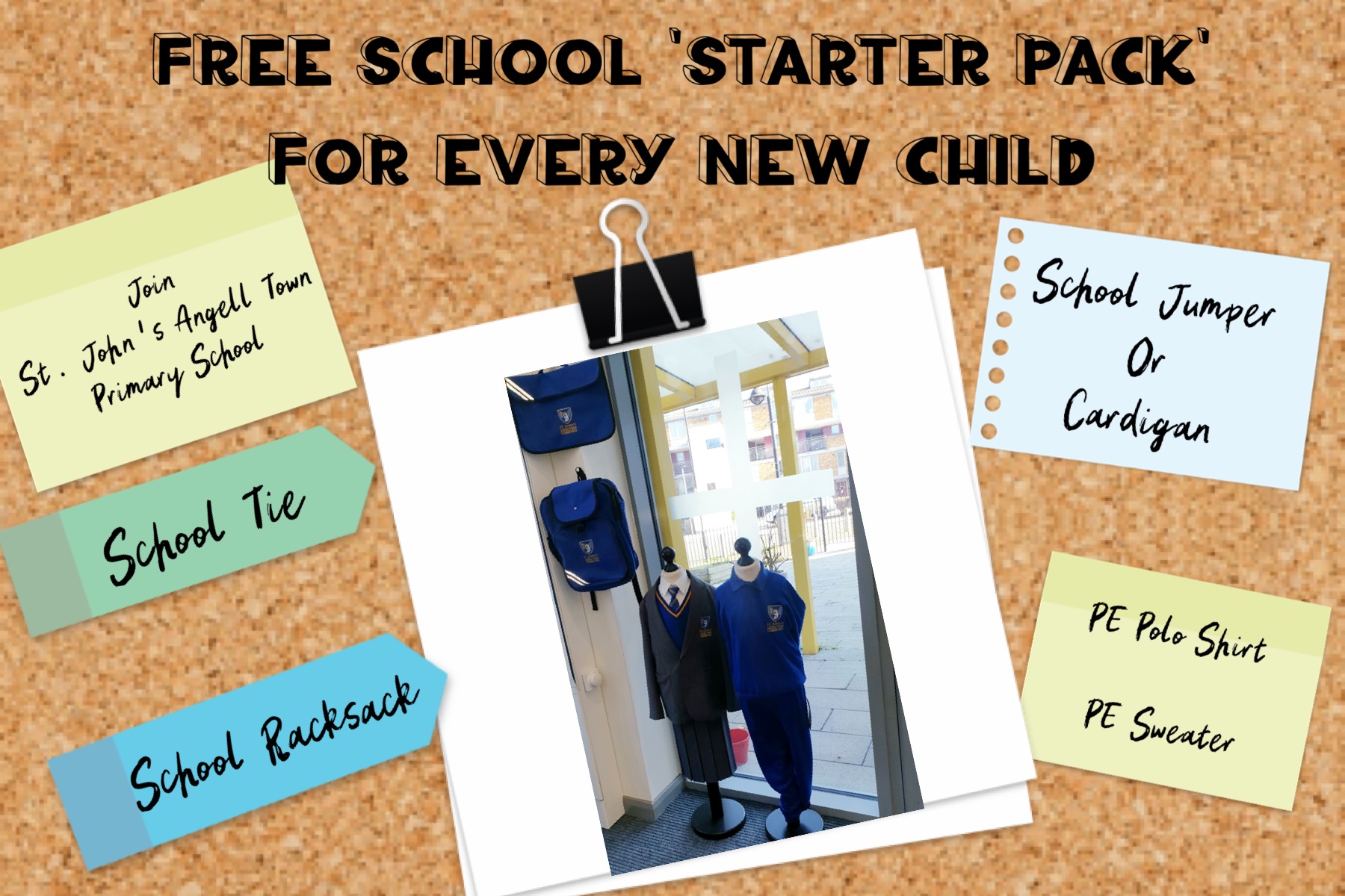Free School 'Starter Pack' For every New Child